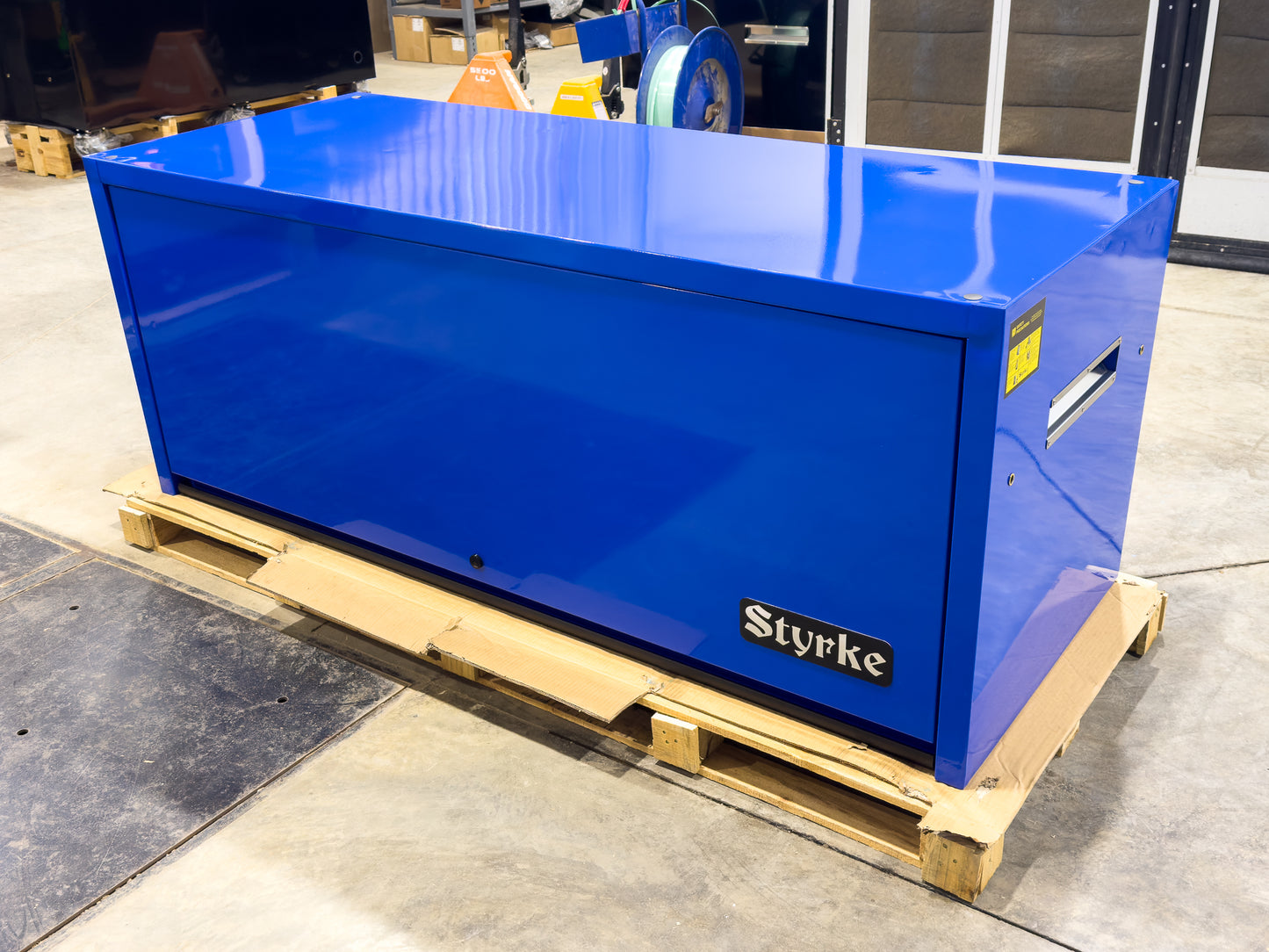 *SCRATCH AND DENT* 72" Hutch - Blue/Blue/Black