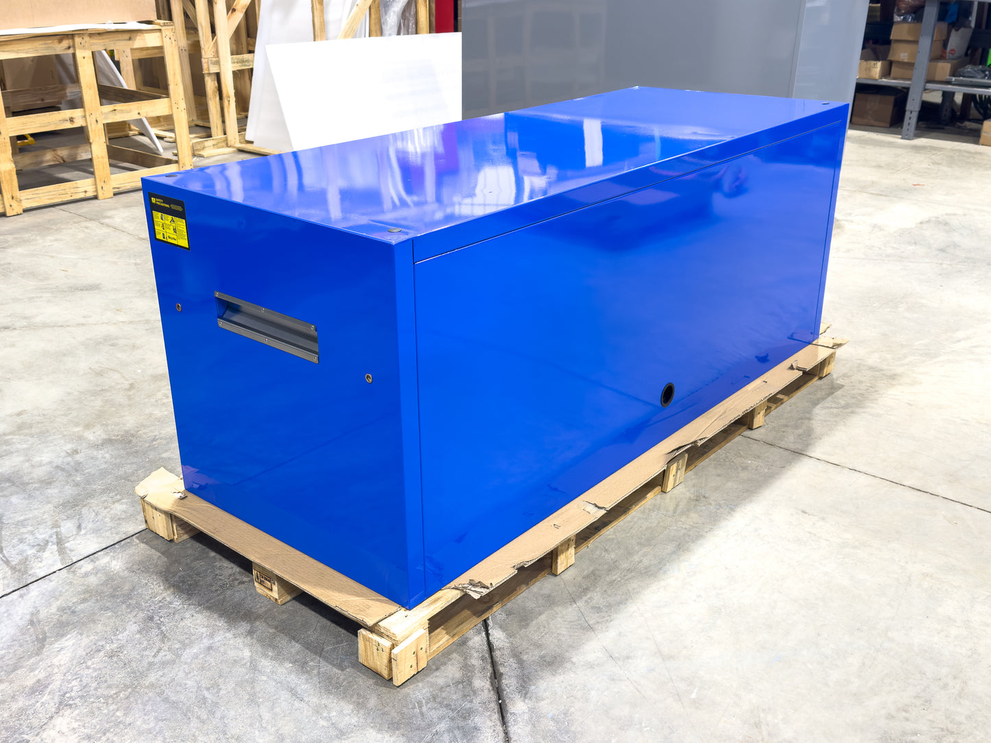 *SCRATCH AND DENT* 72" Hutch - Blue/Blue/Black