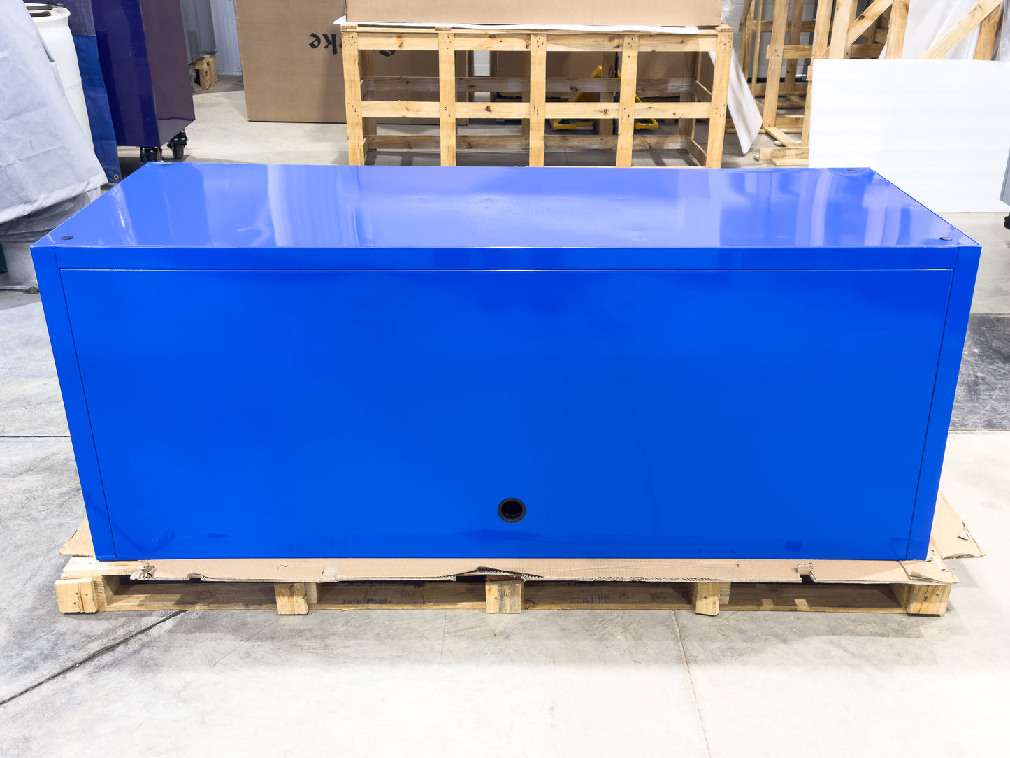 *SCRATCH AND DENT* 72" Hutch - Blue/Blue/Black