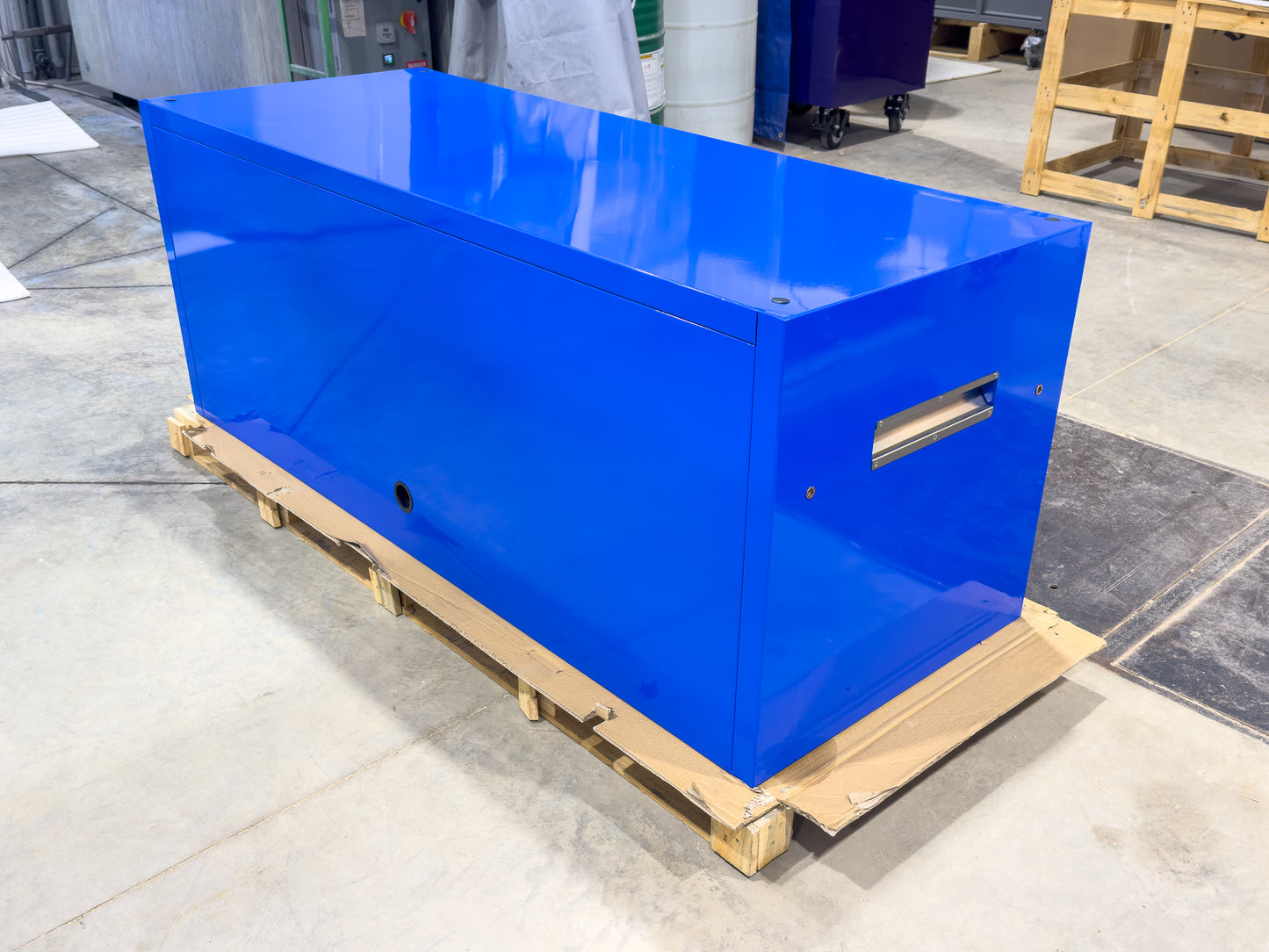 *SCRATCH AND DENT* 72" Hutch - Blue/Blue/Black