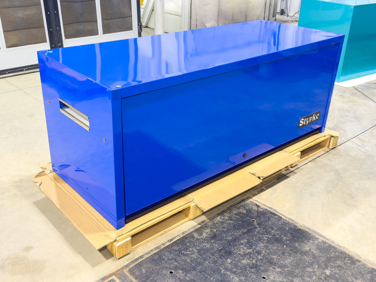 *SCRATCH AND DENT* 72" Hutch - Blue/Blue/Black