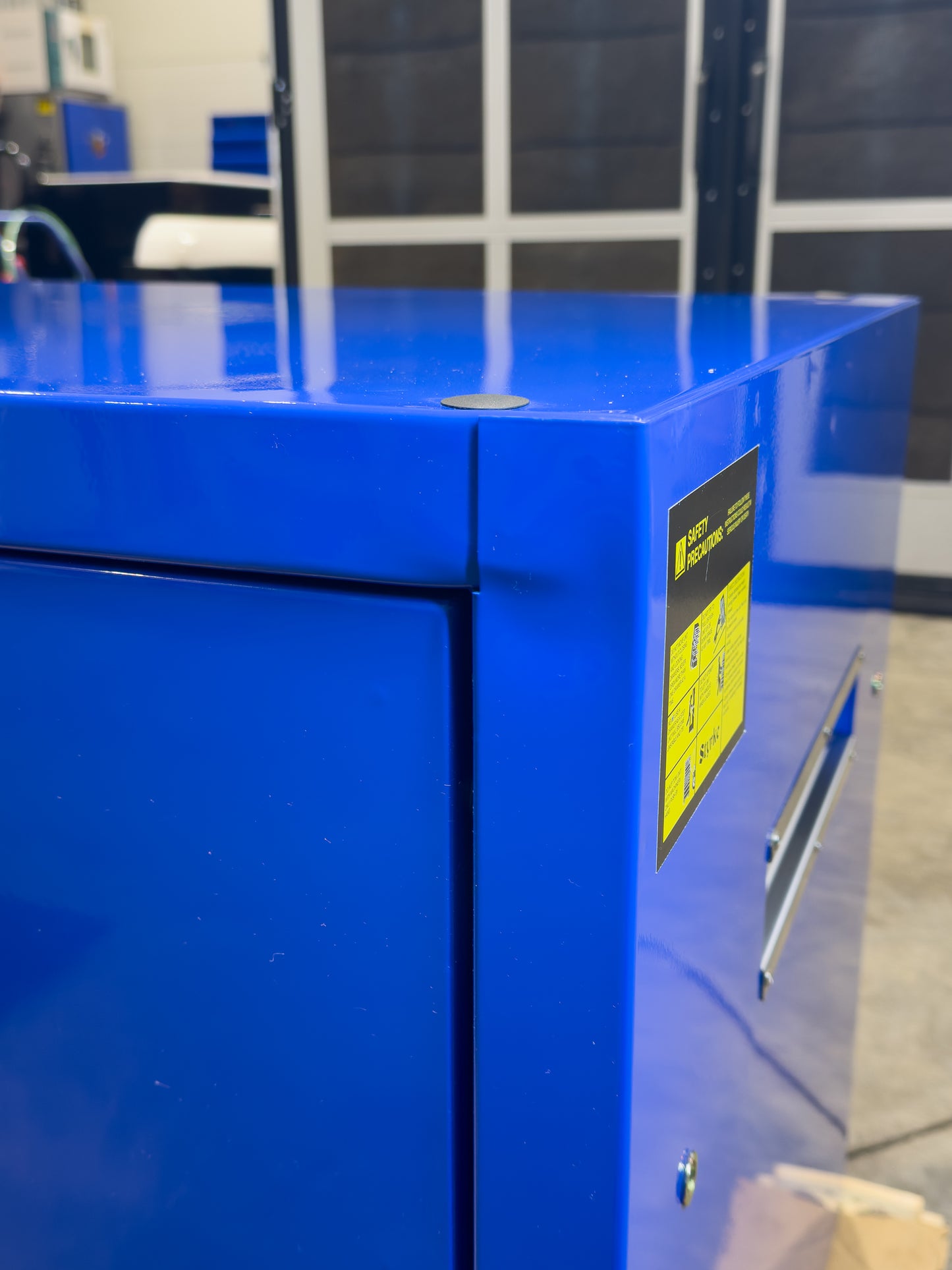 *SCRATCH AND DENT* 72" Hutch - Blue/Blue/Black