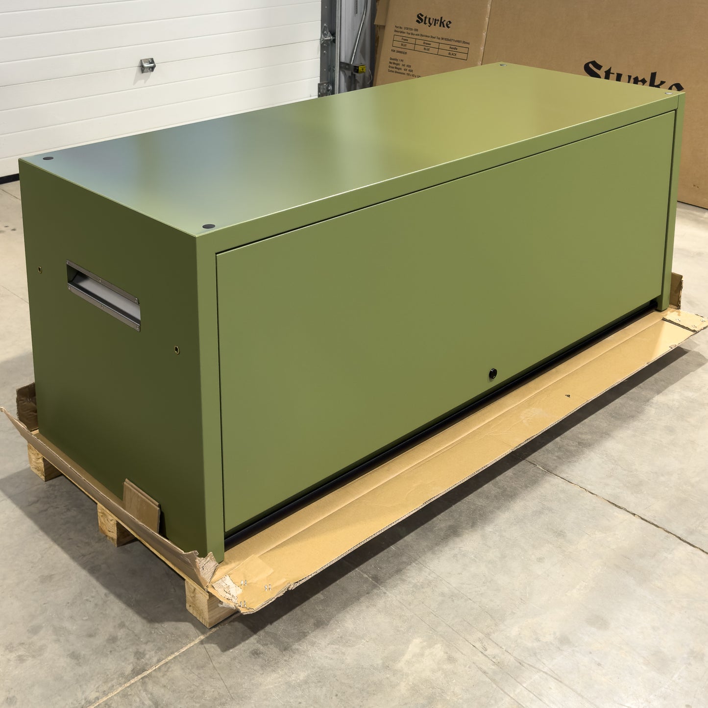 *SCRATCH AND DENT* 72" Hutch - Olive Green/Olive Green/Black