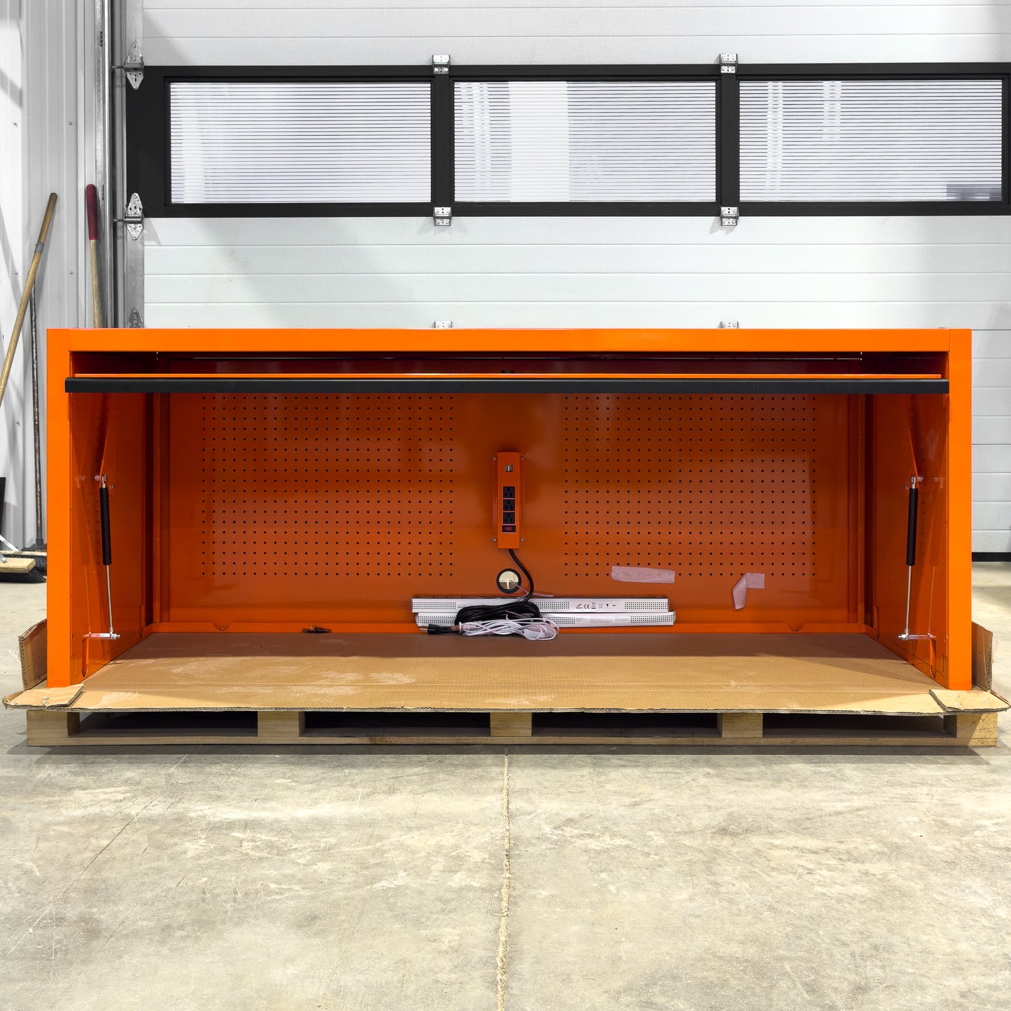 *SCRATCH AND DENT* 72" Hutch - Orange/Orange/Black