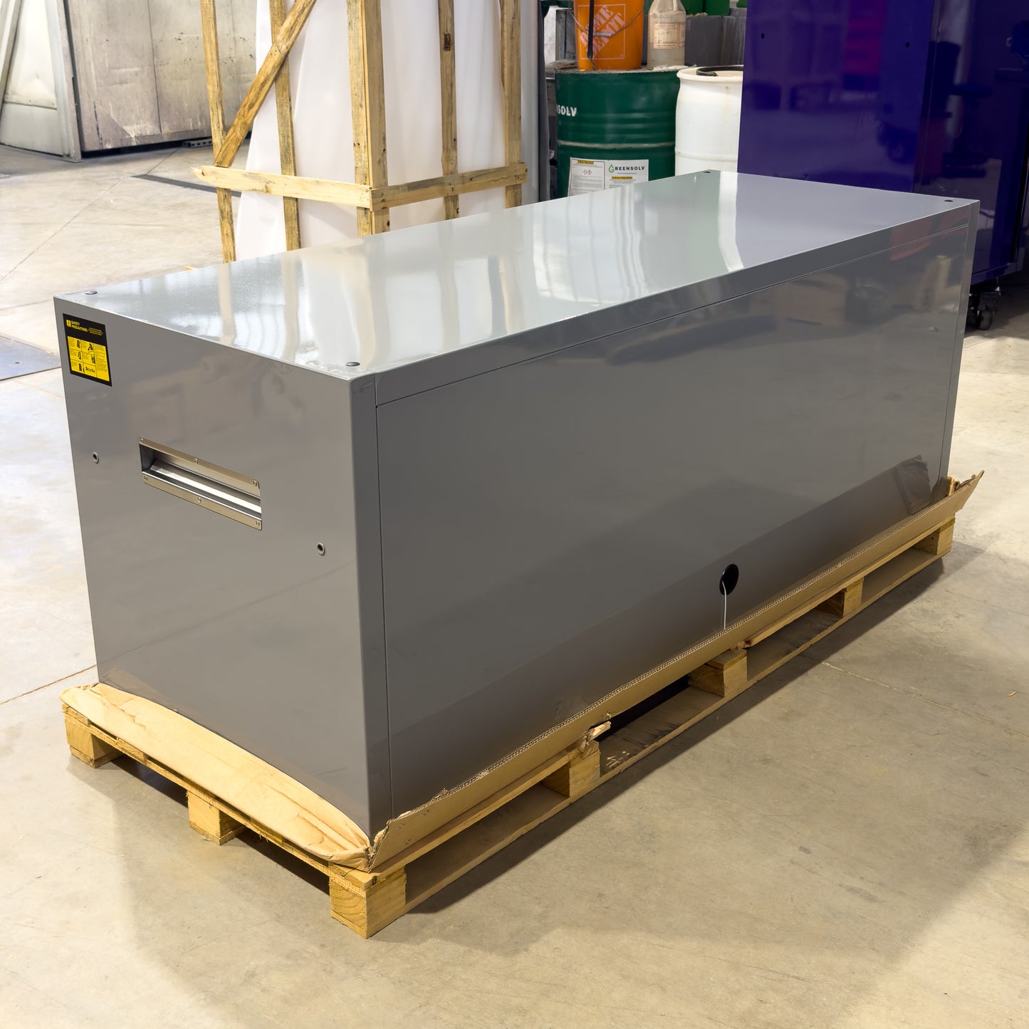 *SCRATCH AND DENT* 72" Hutch - Grey/Blue/Black