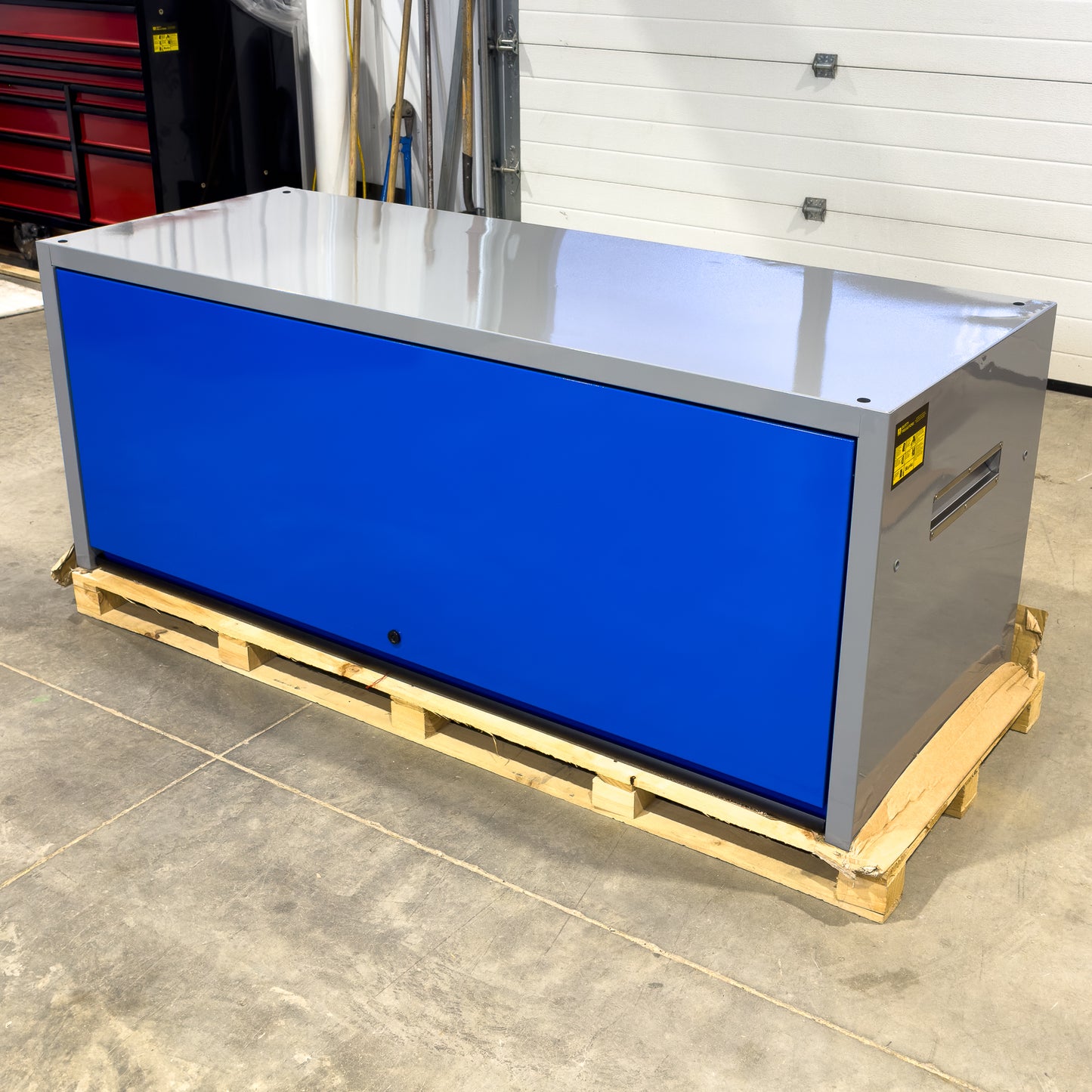 *SCRATCH AND DENT* 72" Hutch - Grey/Blue/Black