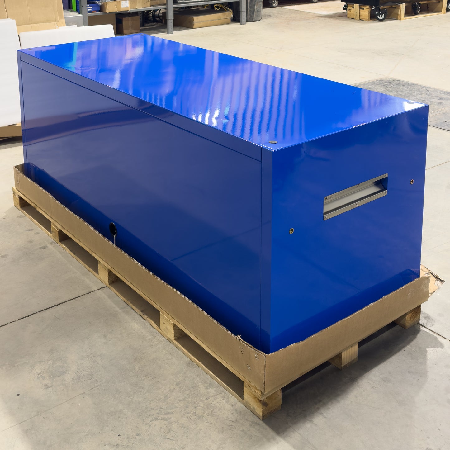 *SCRATCH AND DENT* 72" Hutch - Blue/Blue/Black
