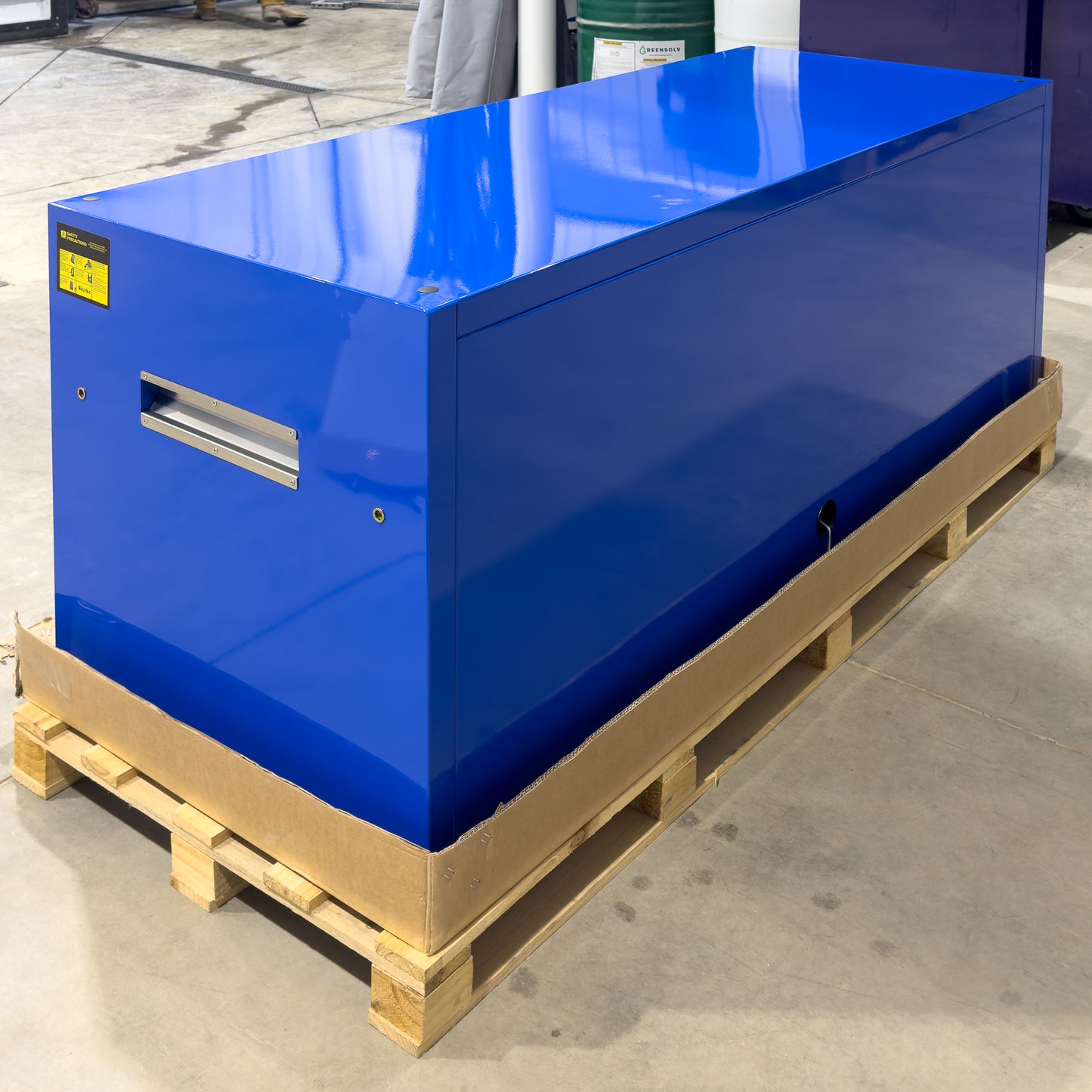*SCRATCH AND DENT* 72" Hutch - Blue/Blue/Black