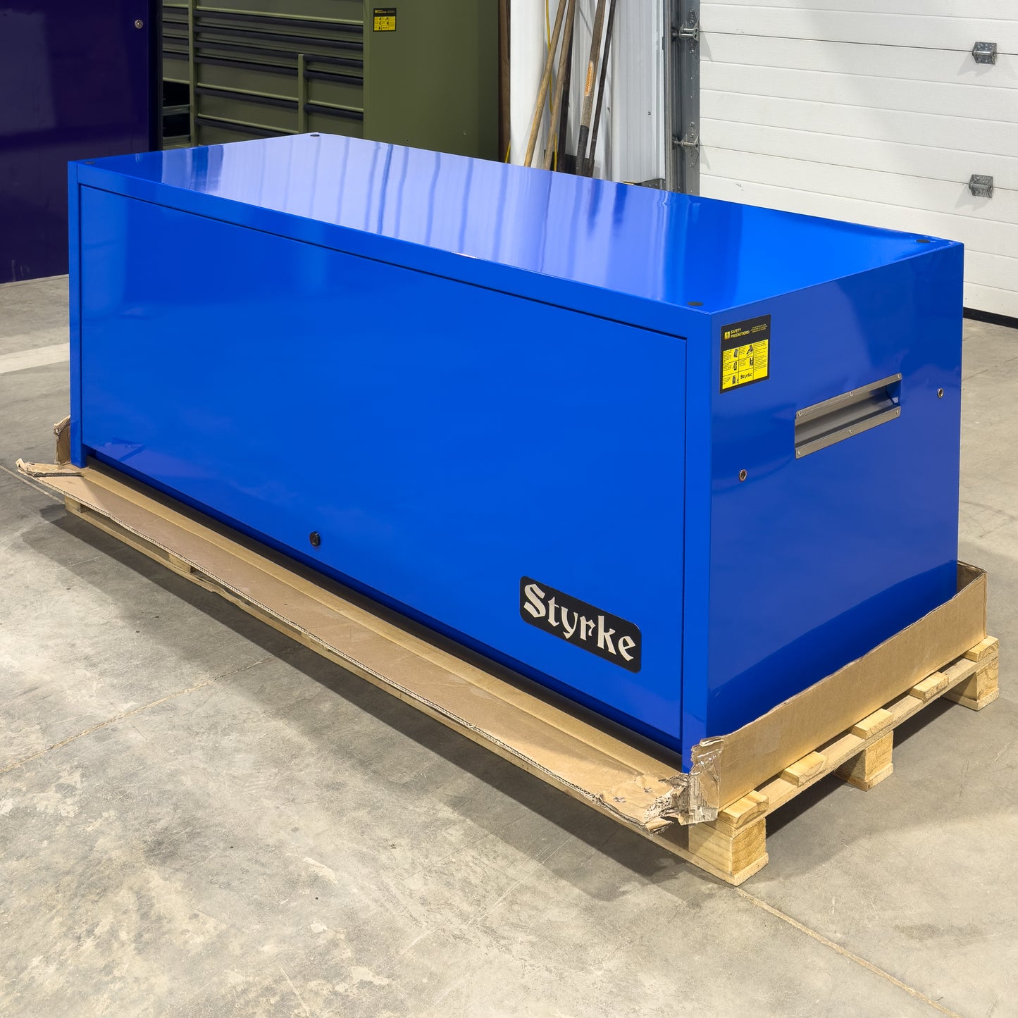 *SCRATCH AND DENT* 72" Hutch - Blue/Blue/Black