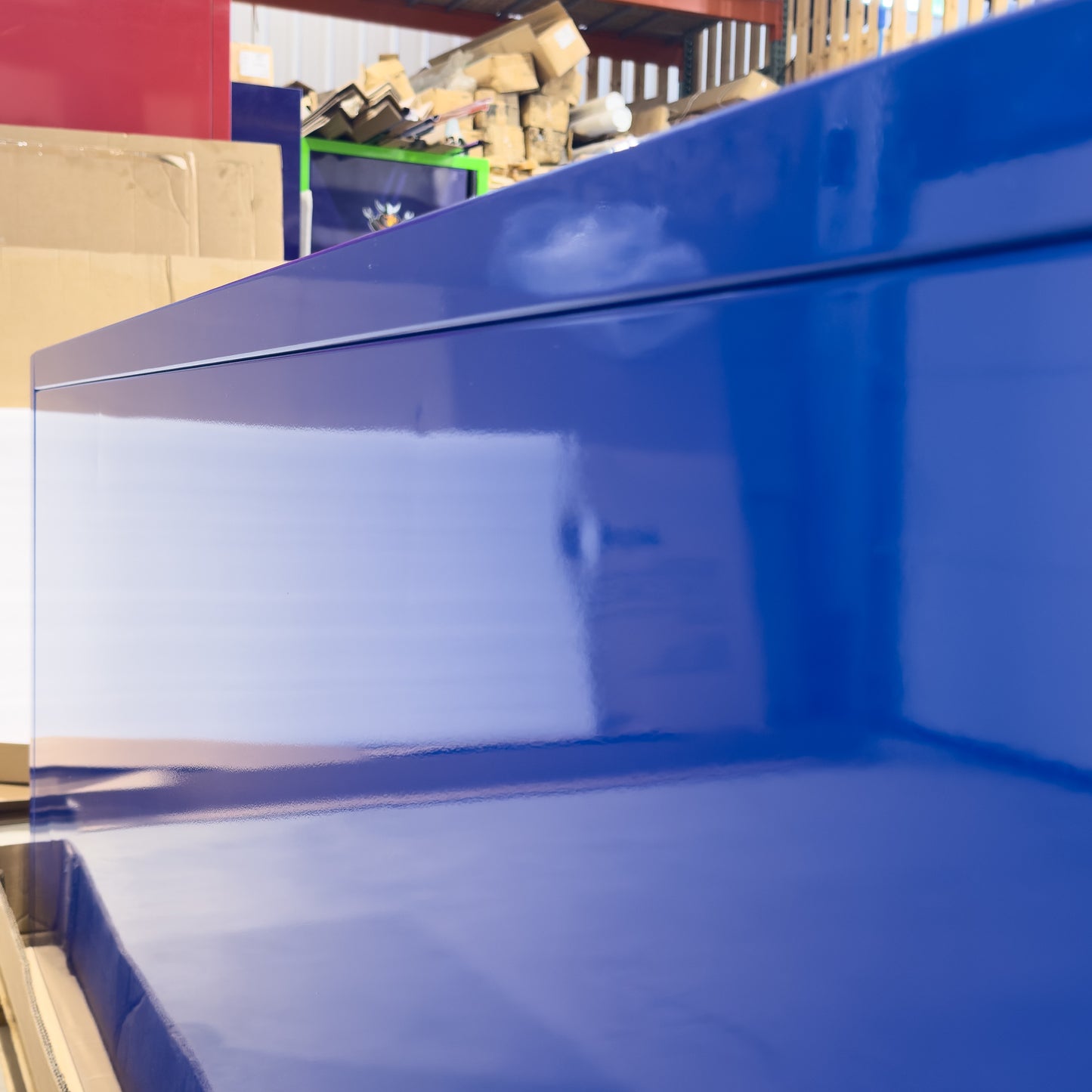 *SCRATCH AND DENT* 72" Hutch - Blue/Blue/Black