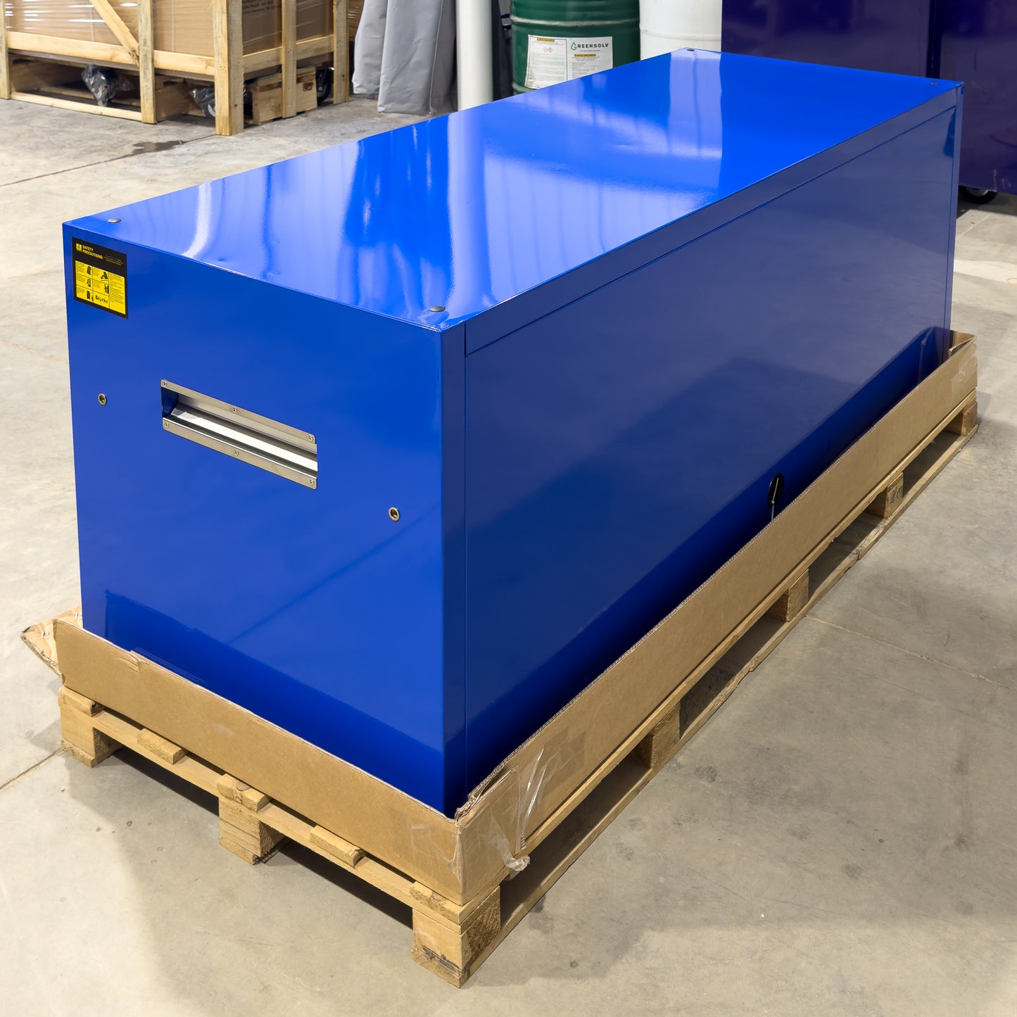 *SCRATCH AND DENT* 72" Hutch - Blue/Blue/Black