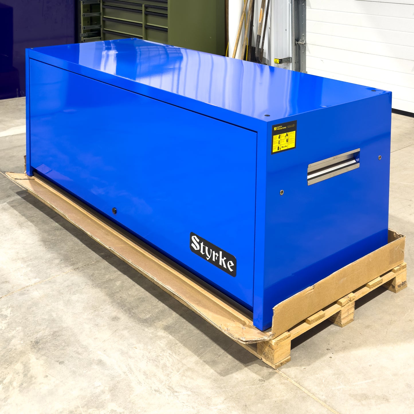 *SCRATCH AND DENT* 72" Hutch - Blue/Blue/Black