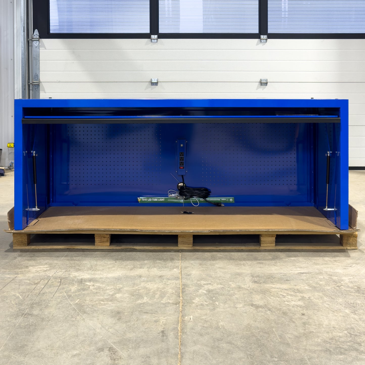 *SCRATCH AND DENT* 72" Hutch - Blue/Blue/Black