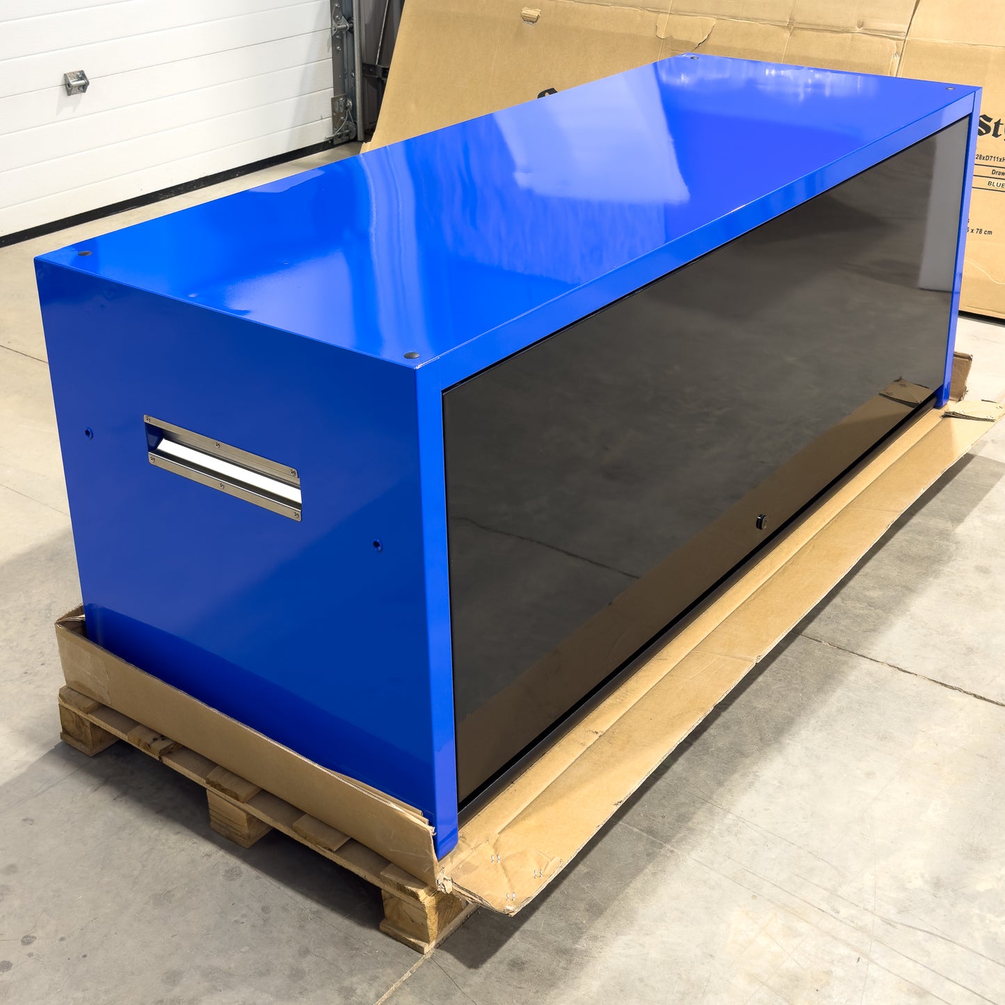 *SCRATCH AND DENT* 72" Hutch - Blue/Black/Black