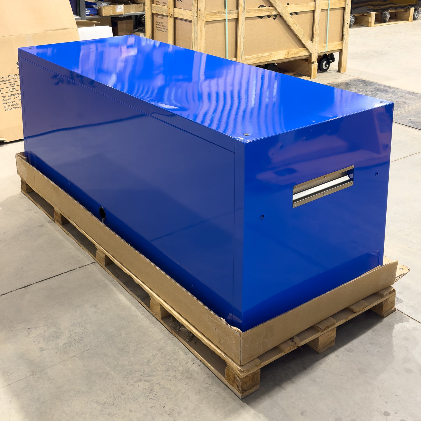 *SCRATCH AND DENT* 72" Hutch - Blue/Black/Black
