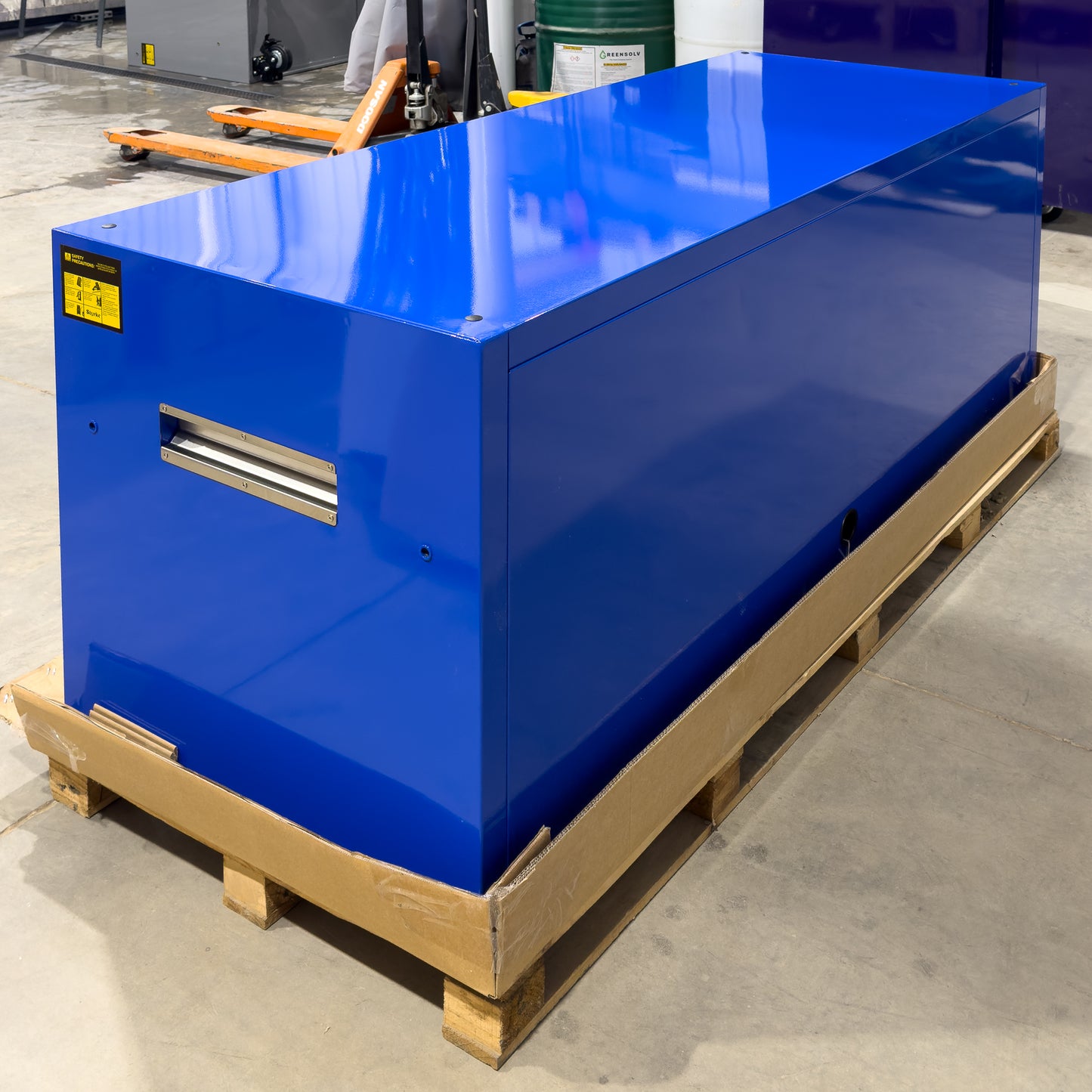 *SCRATCH AND DENT* 72" Hutch - Blue/Black/Black