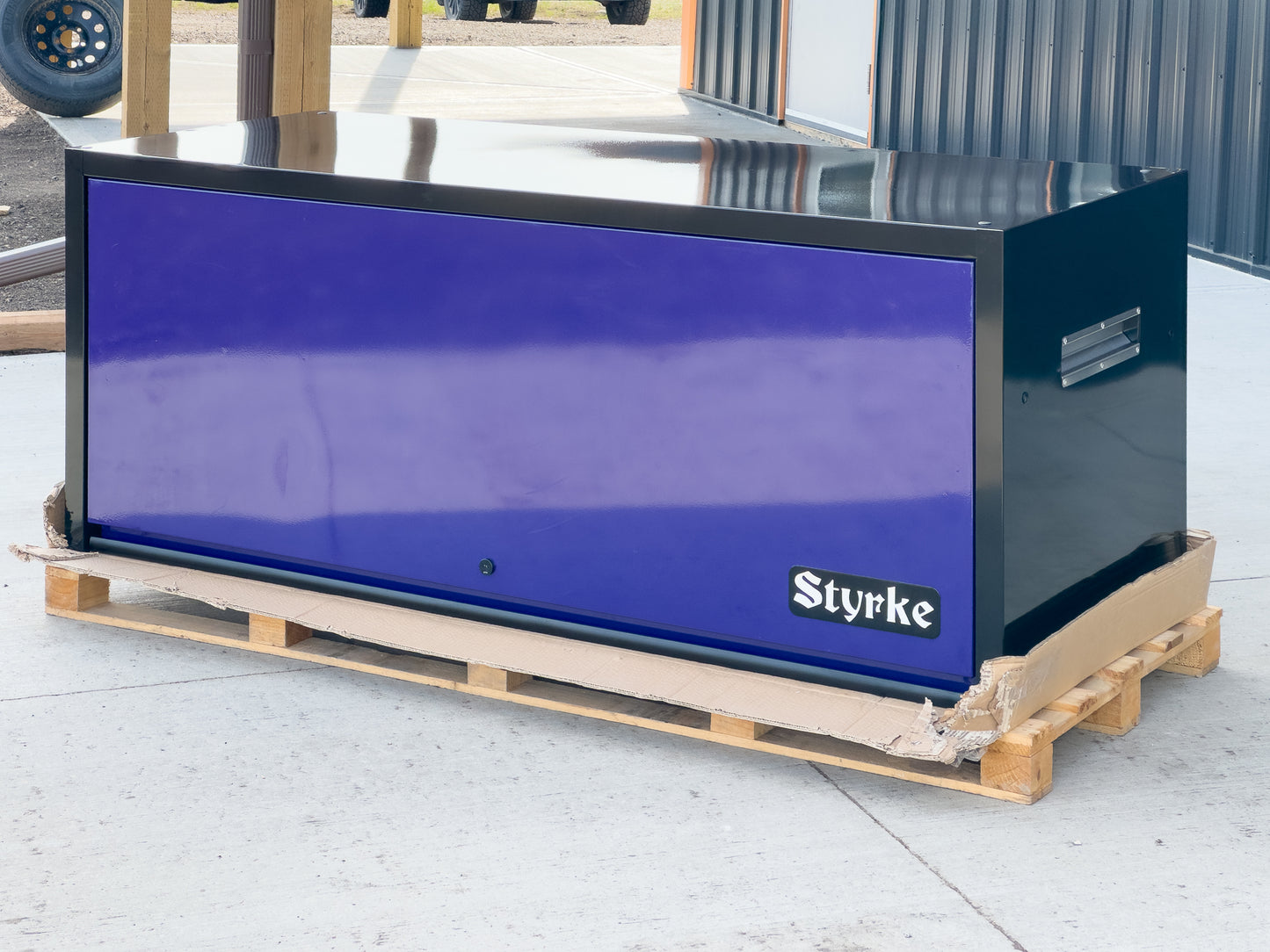 *SCRATCH AND DENT* 72" Hutch - Black/Purple/Black
