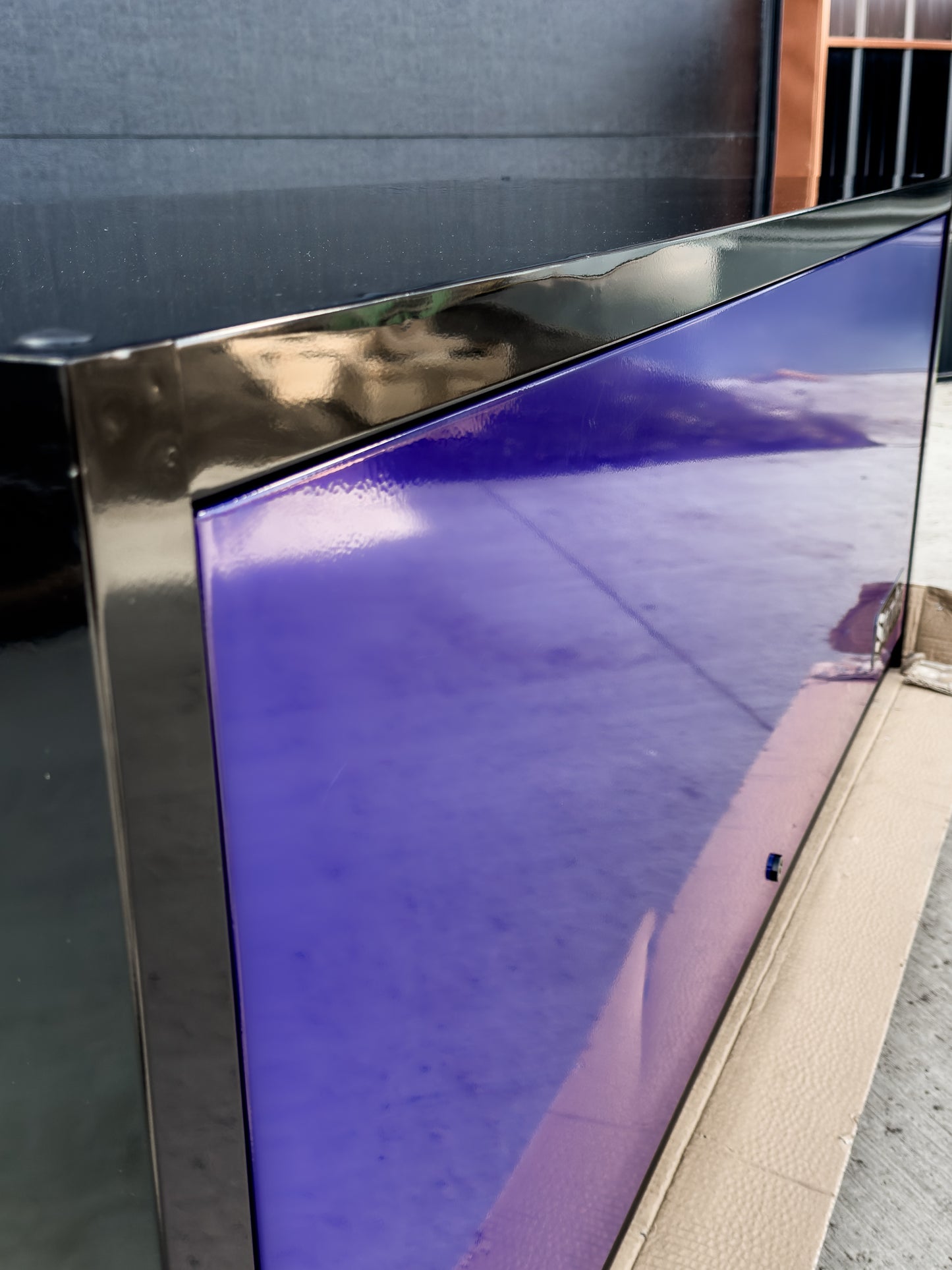 *SCRATCH AND DENT* 72" Hutch - Black/Purple/Black
